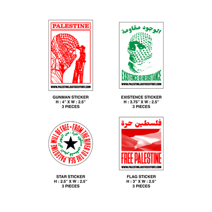 PALESTINE STICKER PACK - 48 PIECES