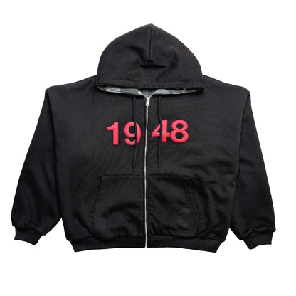 PJE X JERICHO "BLEED FALASTEEN" REVERSIBLE ZIP HOODED SWEATSHIRT