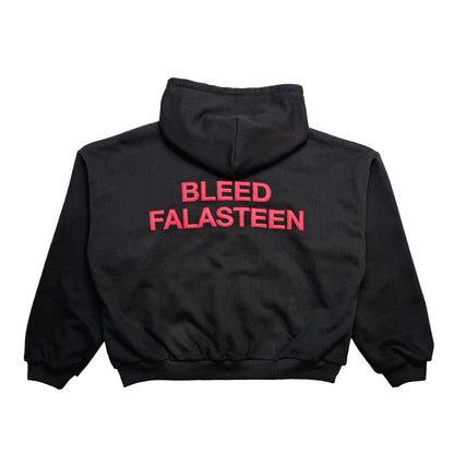 PJE X JERICHO "BLEED FALASTEEN" REVERSIBLE ZIP HOODED SWEATSHIRT