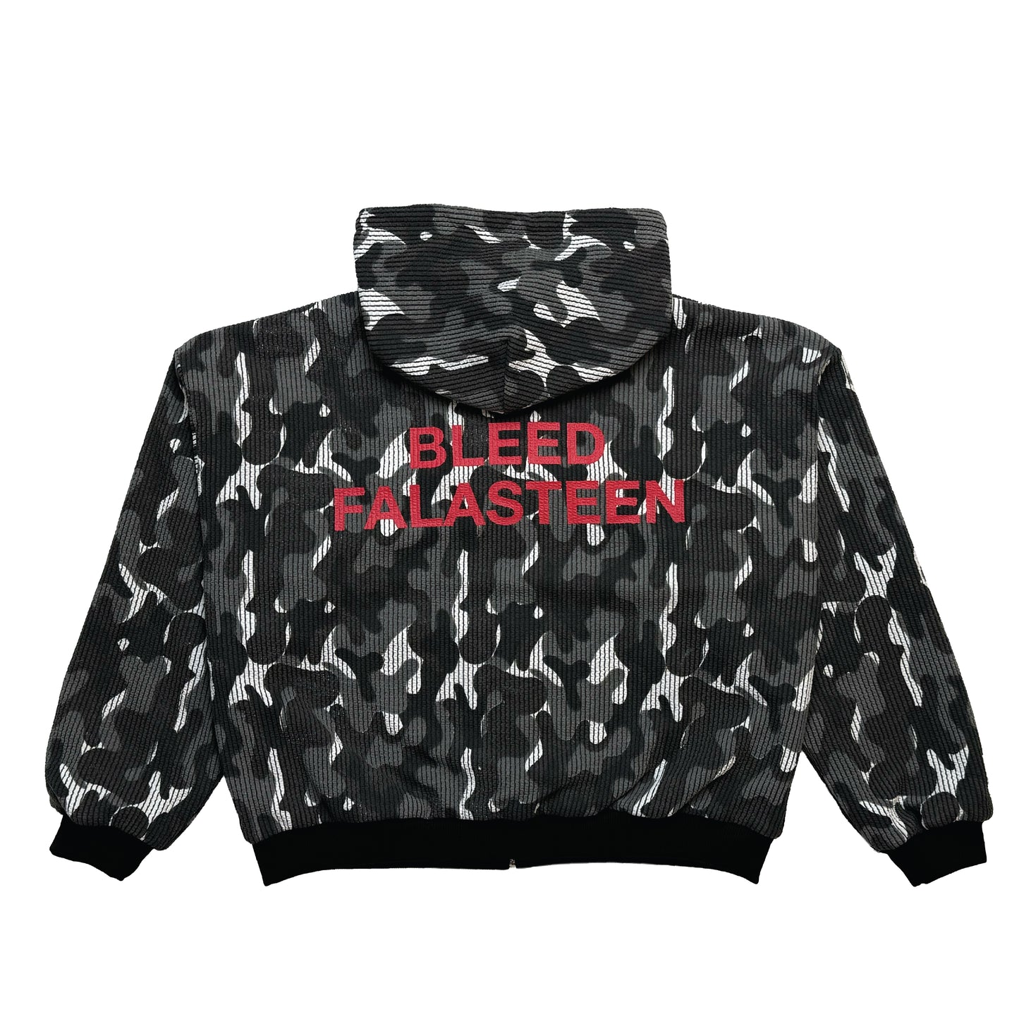 PJE X JERICHO "BLEED FALASTEEN" REVERSIBLE ZIP HOODED SWEATSHIRT