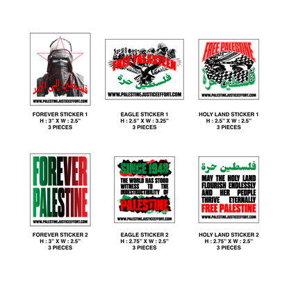 PALESTINE STICKER PACK - 48 PIECES